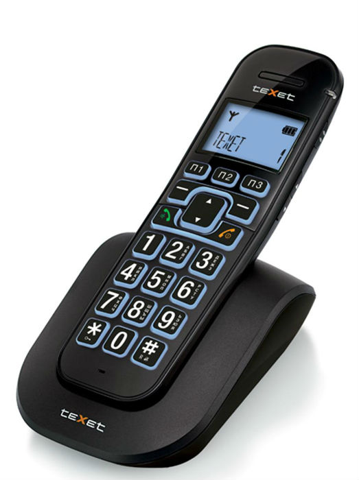 Телефон TEXET TX-D8405A Вlack Тип телефон DECT