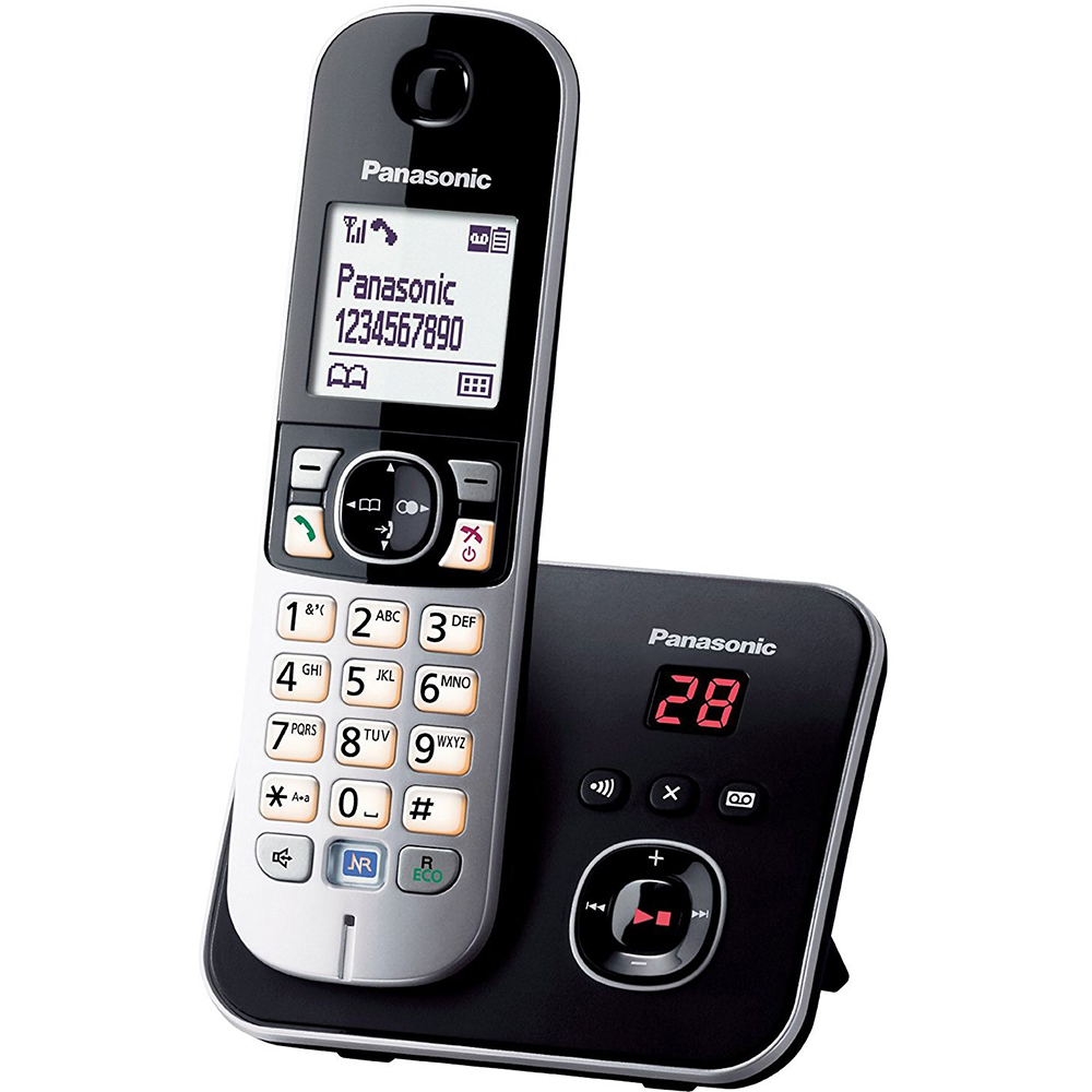 Радиотелефон PANASONIC KX-TG6821UAB (black) Тип телефон DECT