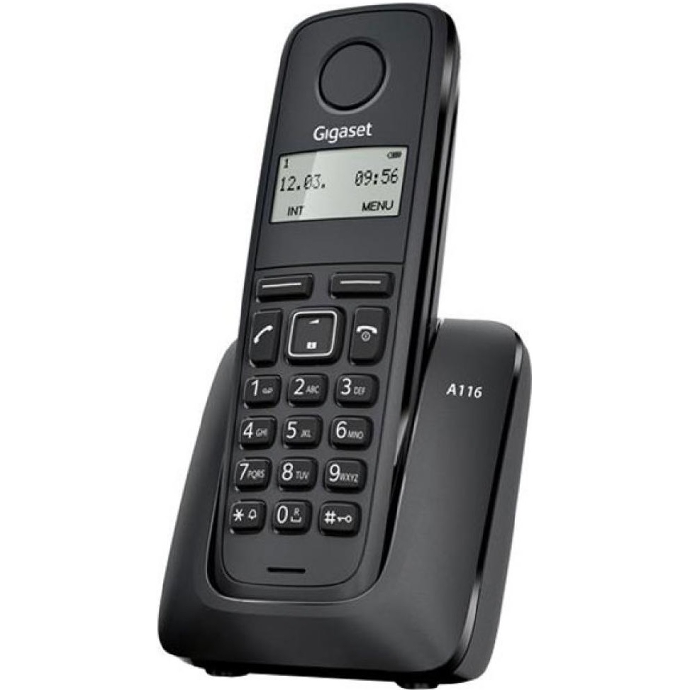 

Радиотелефон GIGASET A116 Black (S30852H2801S301), Радиотелефон DECT A116 Black