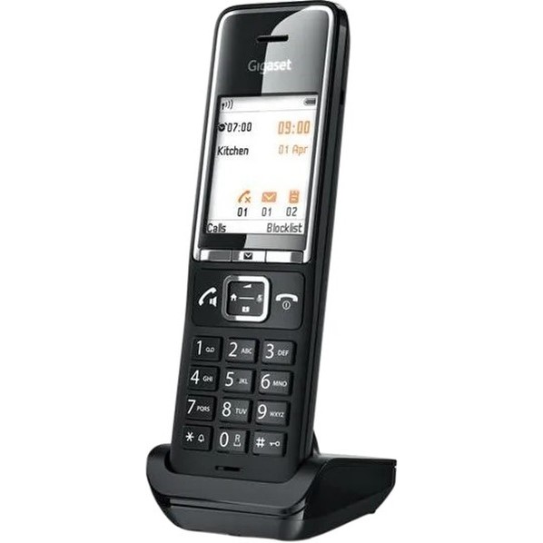 Внешний вид Дополнительная трубка DECT GIGASET Comfort 550HX Bundle Black/Chrome (S30852H3051S304)