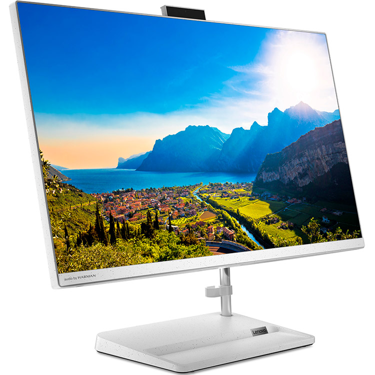 Зовнішній вигляд Моноблок LENOVO IdeaCentre AIO 3 27ALC6 White (F0FY003VUA)