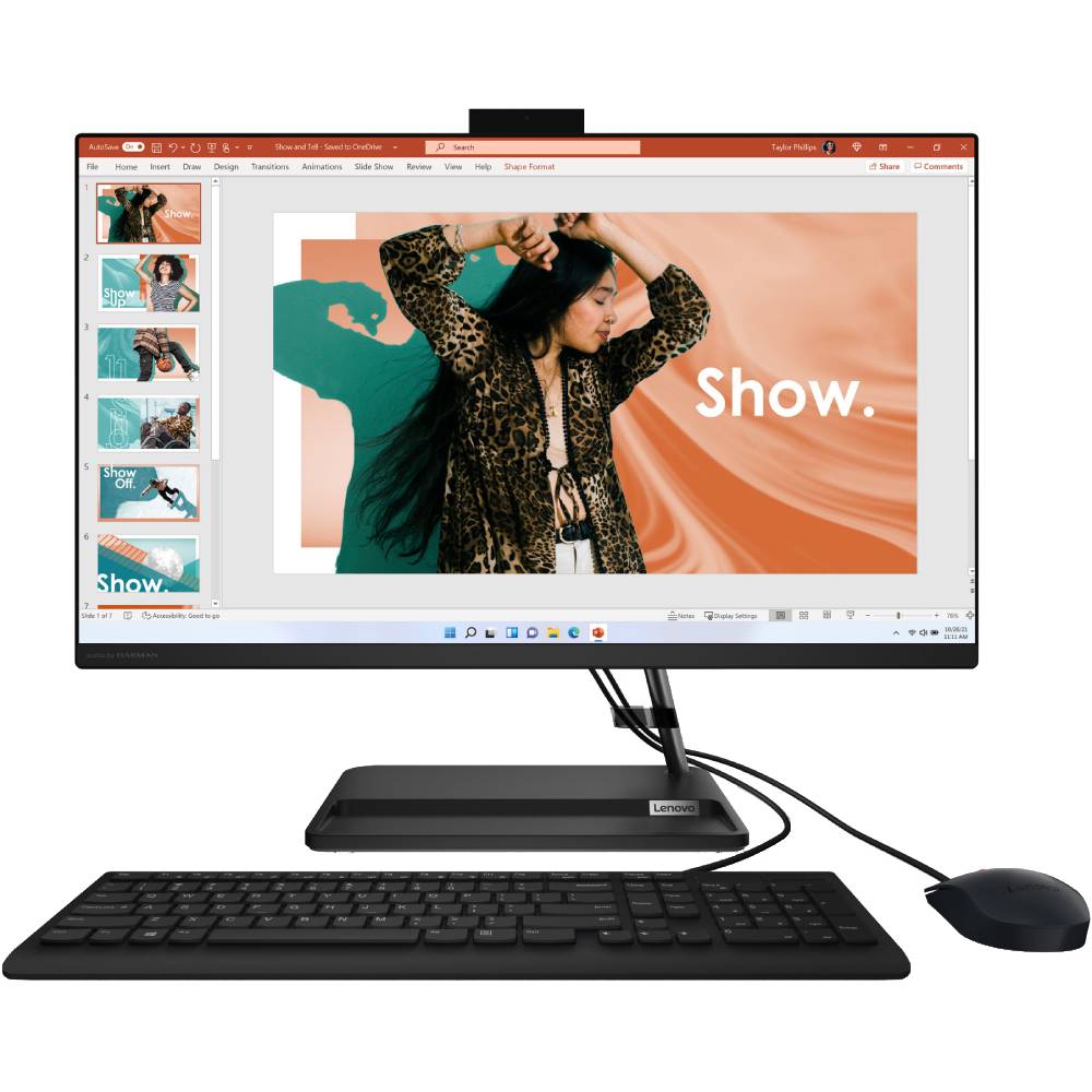 Моноблок LENOVO IdeaCentre AIO 3 24IAP7 Black (F0GH0161UO)