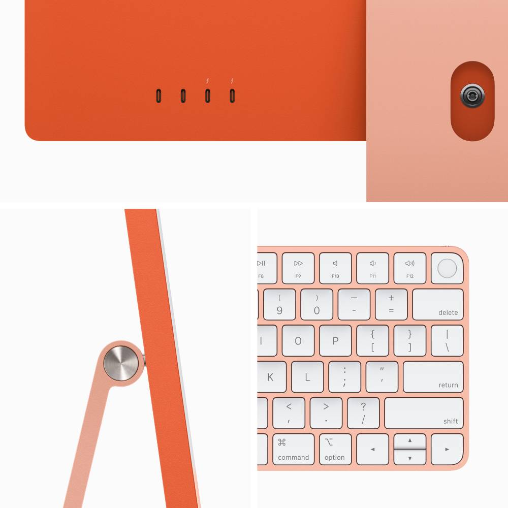 Моноблок APPLE 24" iMac Retina 4.5K M3 512GB Orange Разрешение 4480 x 2520