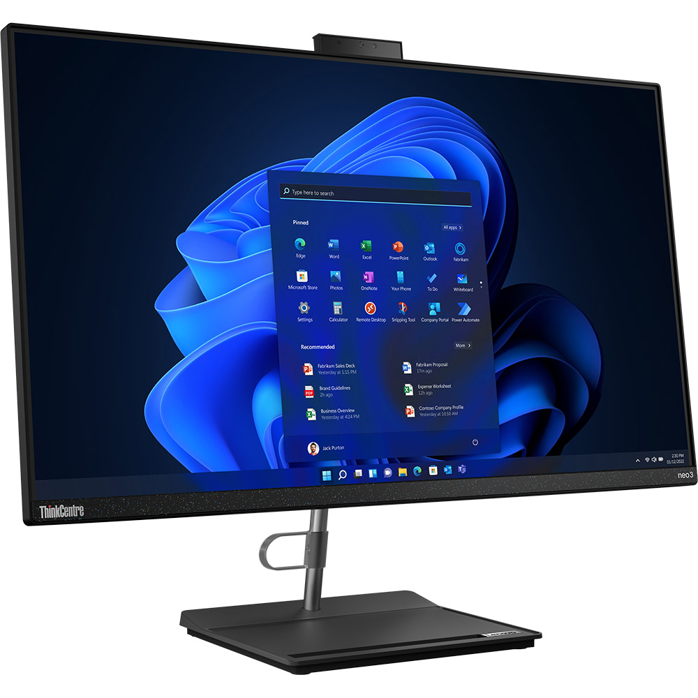 Фото Моноблок LENOVO ThinkCentre Neo 30a 27 Gen 4 Raven Black (12JV002TUI)