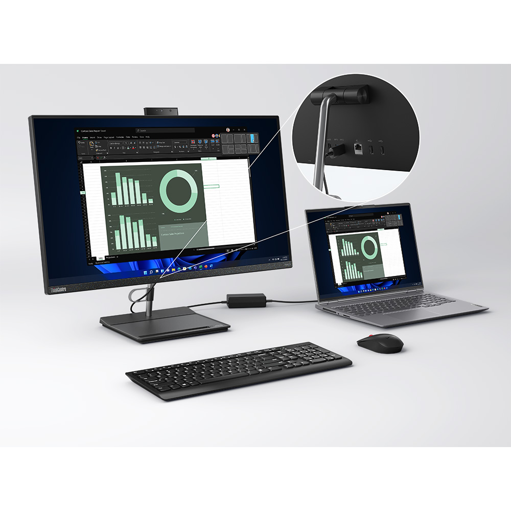 Фото 19 Моноблок LENOVO ThinkCentre Neo 30a 27 Gen 4 Raven Black (12JV002TUI)