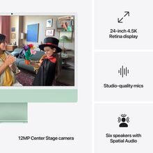 Моноблок APPLE 24" iMac Retina 4.5K M4 256 GB Green (MWUY3UA/A)