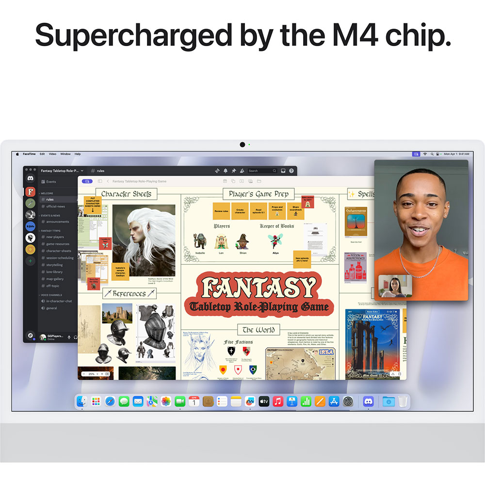 Моноблок APPLE 24" iMac Retina 4.5K M4 256GB Silver (MD3H4UA/A) Роздільна здатність 4480 x 2520