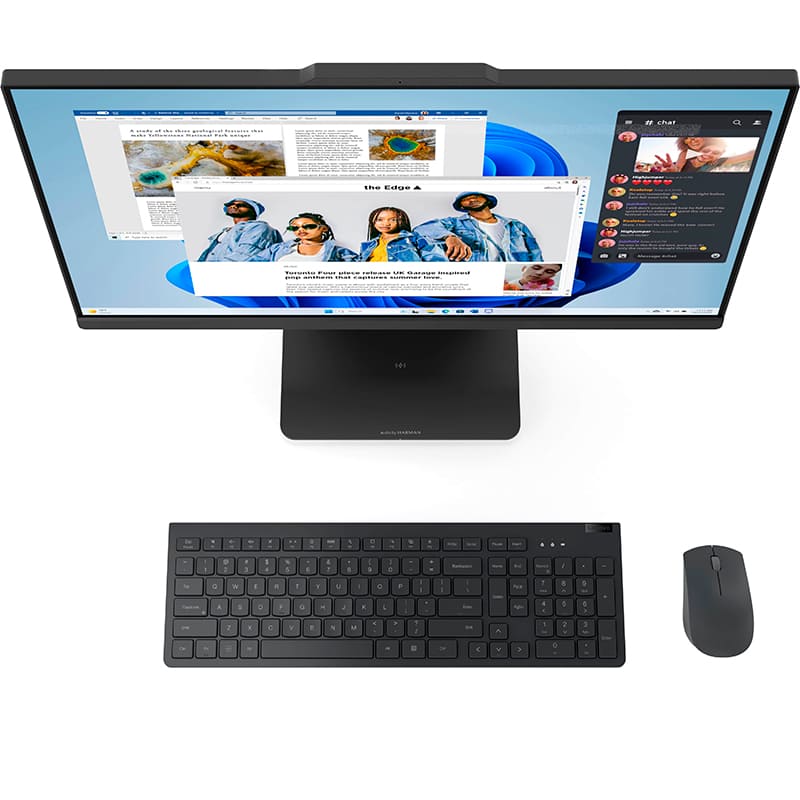 Зовнішній вигляд Моноблок LENOVO IdeaCentre AIO 27ARR9 Luna Grey (F0HQ004EUO)