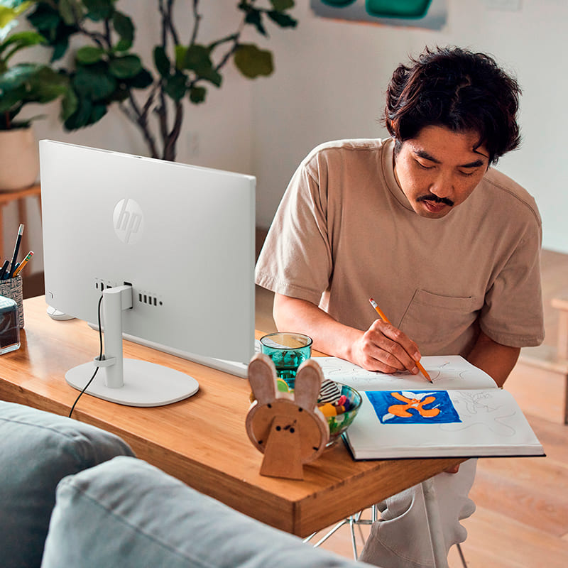 Изображение Моноблок HP All-in-One 22-dg0002ua Cashmere White (C31F4EA)