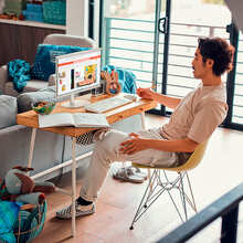 Моноблок HP All-in-One 22-dg0002ua Cashmere White (C31F4EA)