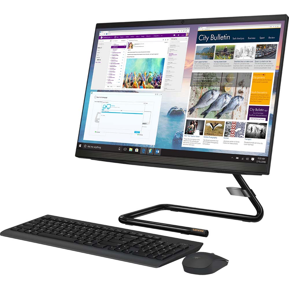 Зображення Моноблок LENOVO Ideacentre A340-22 Black (F0E900BRUA)