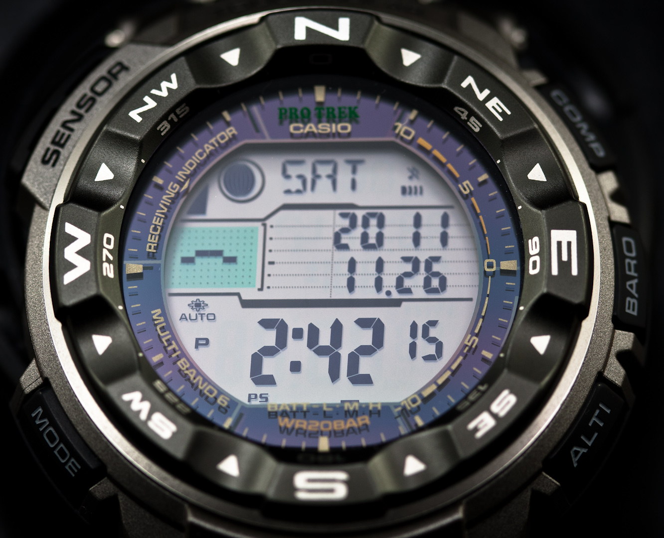 Годинник CASIO PRO TREK PRW-2500T-7ER Тип індикації Цифрова