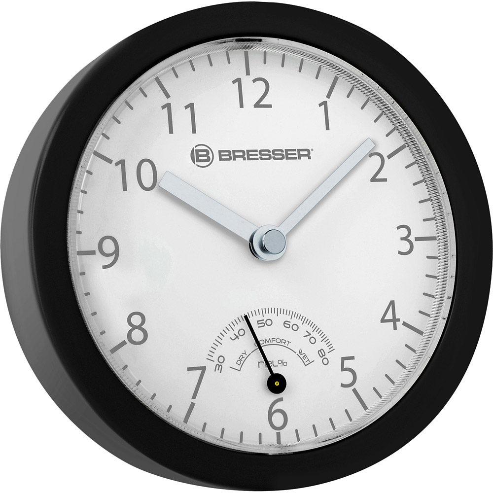 Настенные часы BRESSER MyTime Bath mini Black (8020115CM3QUA) Настенные часы BRESSER MyTime Bath mini Black (8020115CM3QUA)