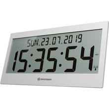 Часы настенные BRESSER Jumbo LCD Grey (7001802QT5000)
