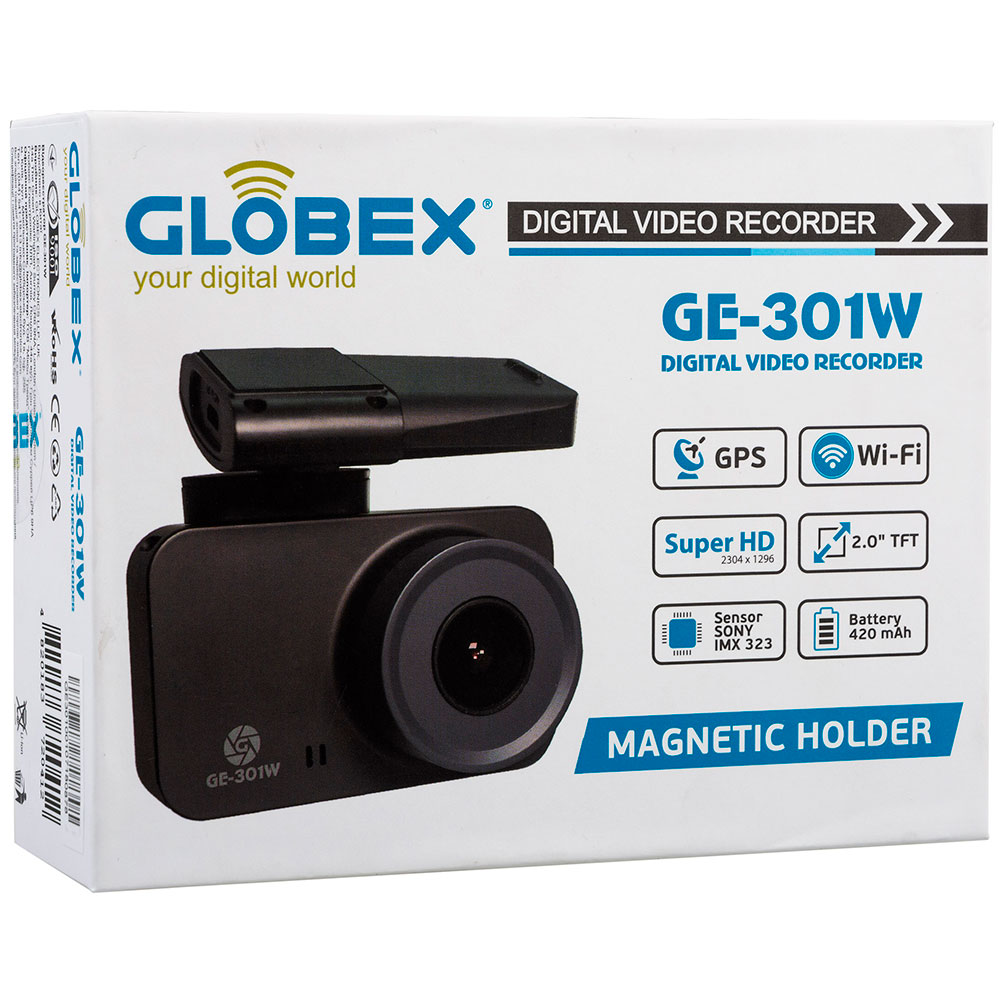 Покупка Видеорегистратор GLOBEX GE-301W + Verico MicroSDHC 32Gb UHS-I (Class 10)