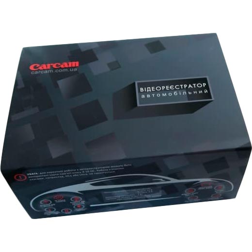 Видеорегистратор CARCAM T901 Dual Разрешение видео Full HD 1920х1080 30fps