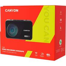 Видеорегистратор CANYON DVR25GPS WQHD GPS Wi-Fi Black (CND-DVR25GPS)
