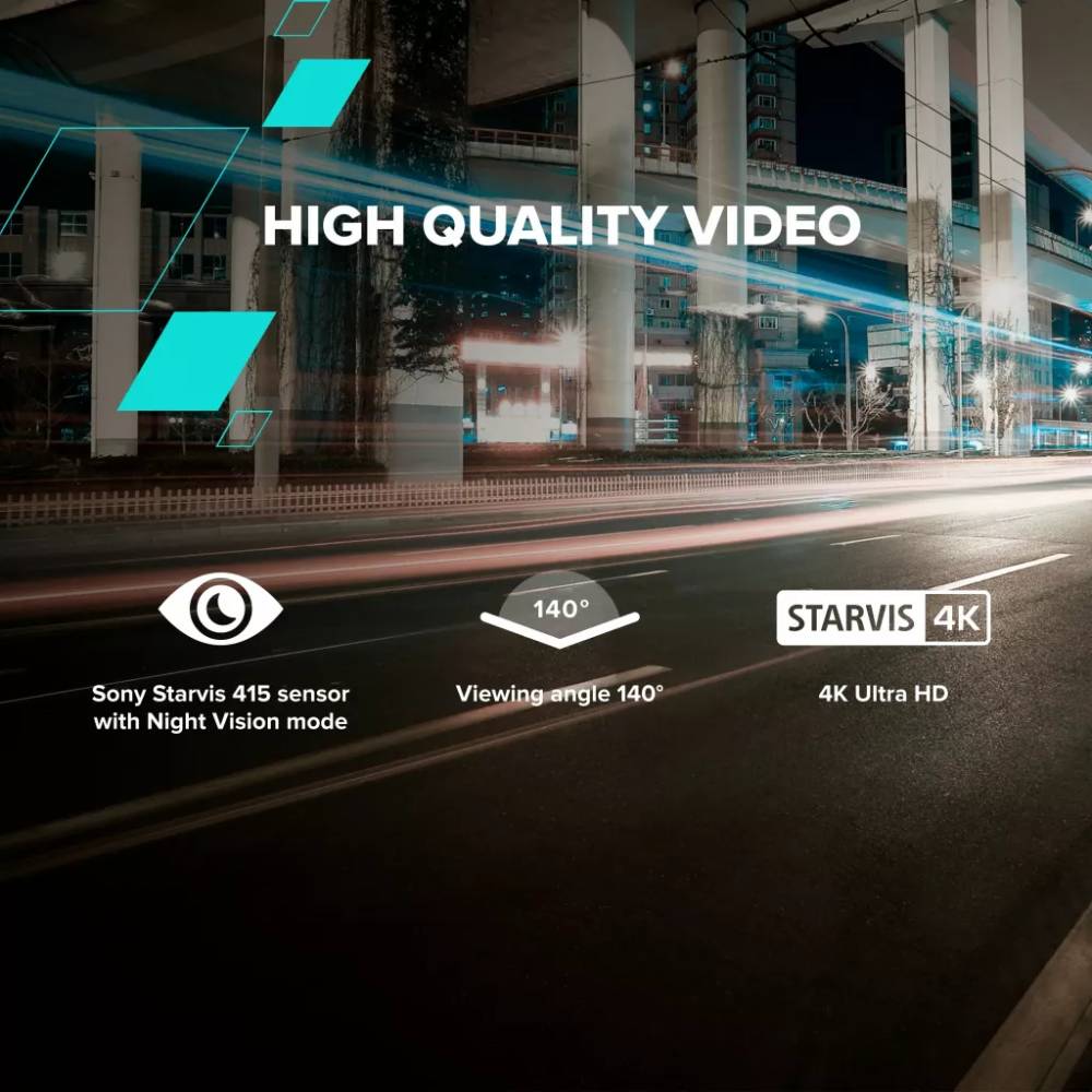 Обзор Видеорегистратор CANYON DVR40 UltraHD Wi-Fi Black (CND-DVR40)