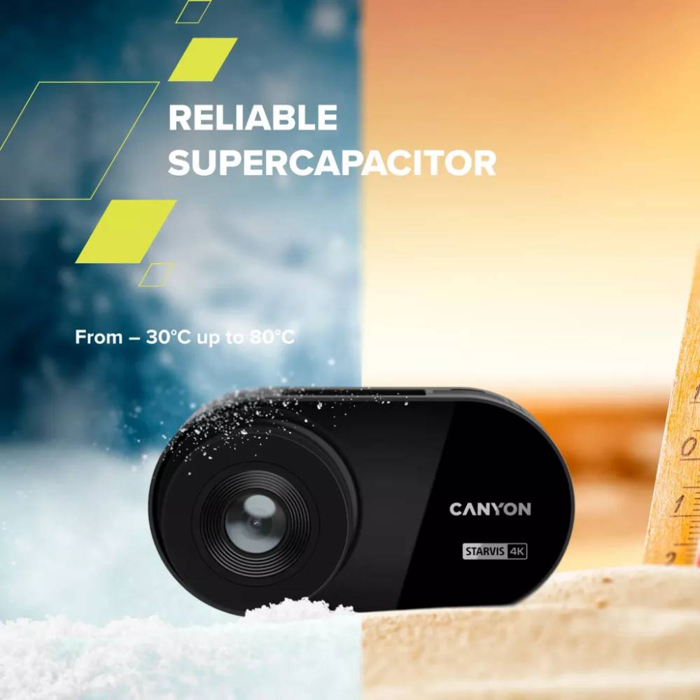 Фото 14 Видеорегистратор CANYON DVR40 UltraHD Wi-Fi Black (CND-DVR40)