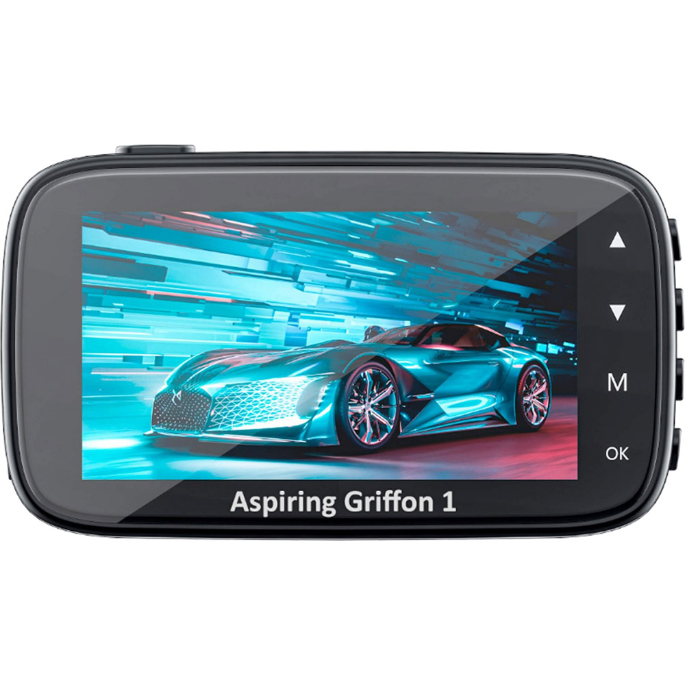 Зовнішній вигляд Відеореєстратор ASPIRING Griffon 1 Dual 4K Speedcam Wi-Fi GPS (GR1-4KSDWG)