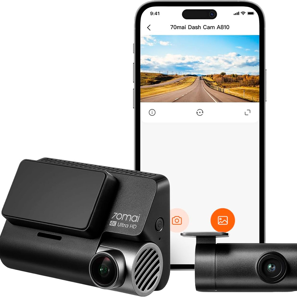 Відеореєстратор 70MAI HDR Dash Cam Set 4K A810-2 (0001011648892) Тип автомобільний