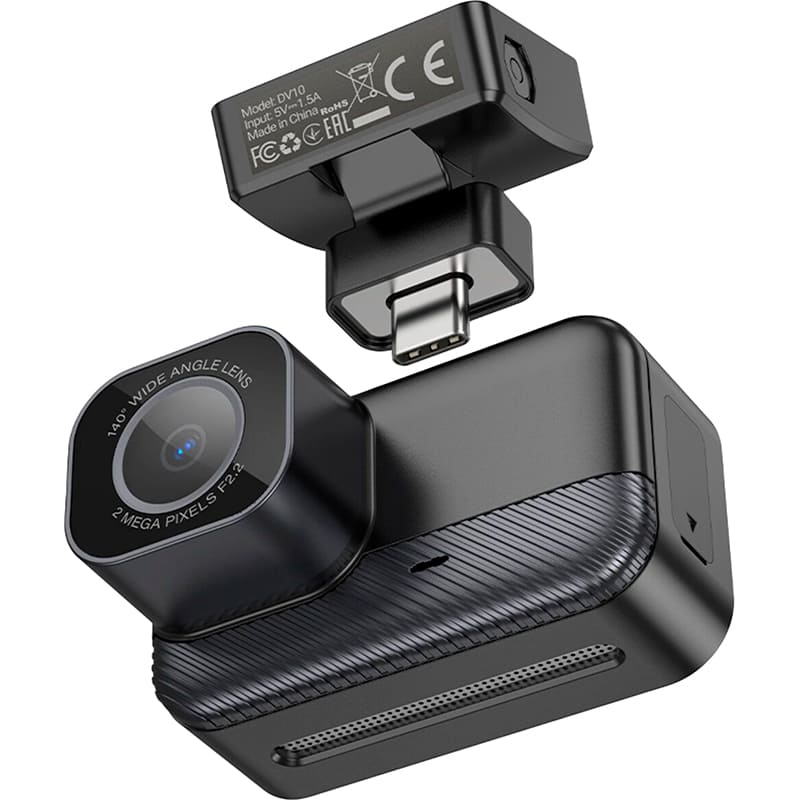 Видеорегистратор HOCO DV10 Black (6942007638630) Разрешение видео 1920 х 1080