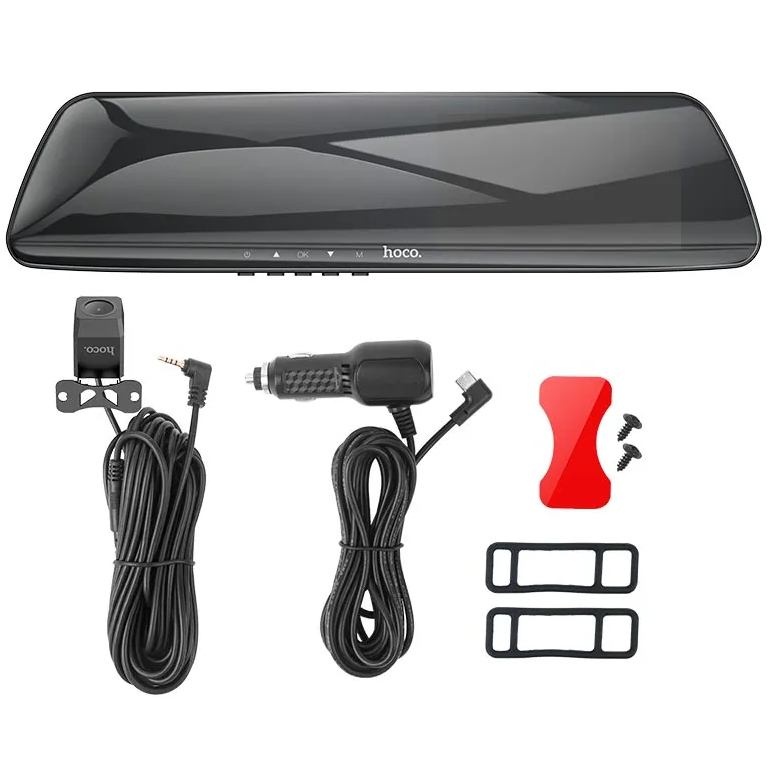 Зовнішній вигляд Відеореєстратор HOCO DV4 Black (6942007616782)