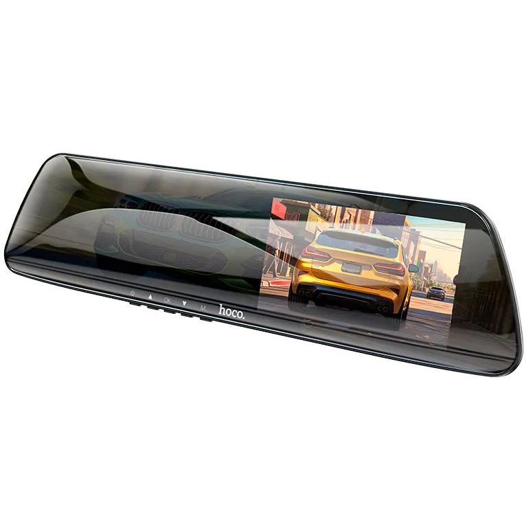 Відеореєстратор HOCO DV4 Black (6942007616782) Тип автомобільне дзеркало з реєстратором