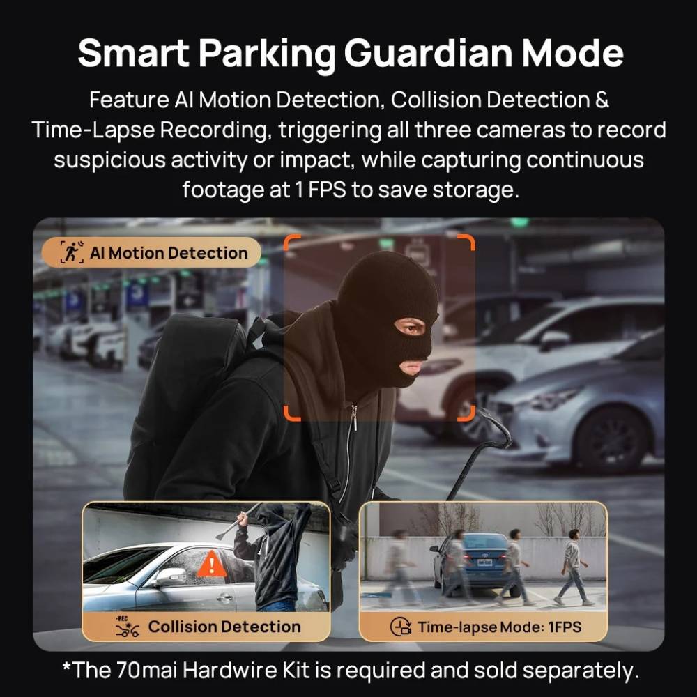 Покупка Видеорегистратор 70MAI Dash Cam 4K T800-2 2562Gb Premium Set (1182547)