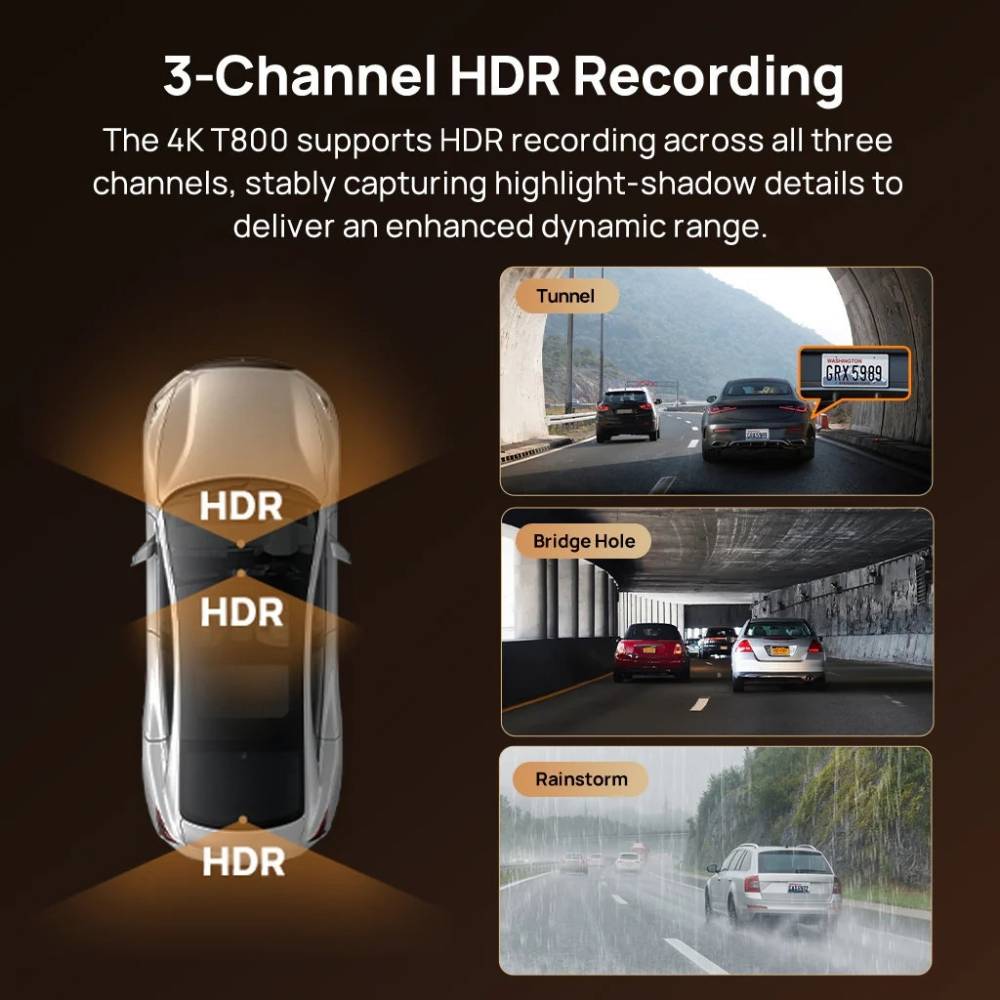 Фото Видеорегистратор 70MAI Dash Cam 4K T800-2 2562Gb Premium Set (1182547)