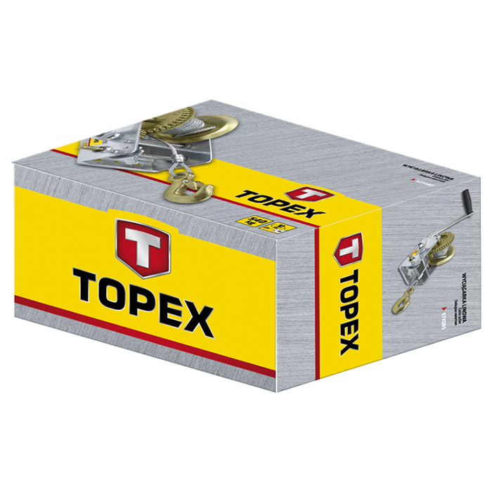 Лебідка TOPEX 0.55 т (97X085) Вантажопідйомність з блоком 1