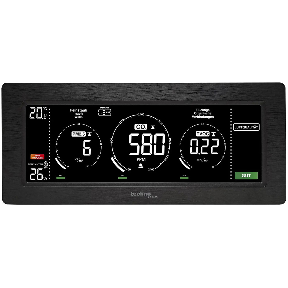 Метеостанция TECHNOLINE WL1035 Black Метеостанция TECHNOLINE WL1035 Black