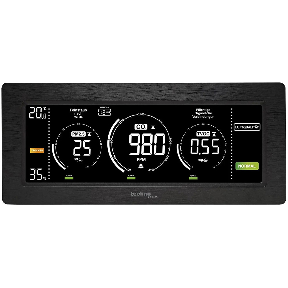 Метеостанция TECHNOLINE WL1035 Black Тип электронный