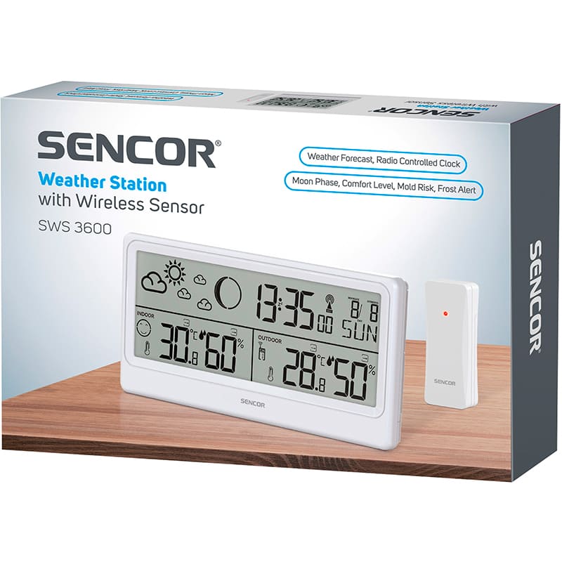 Покупка Метеостанция SENCOR SWS3600 White