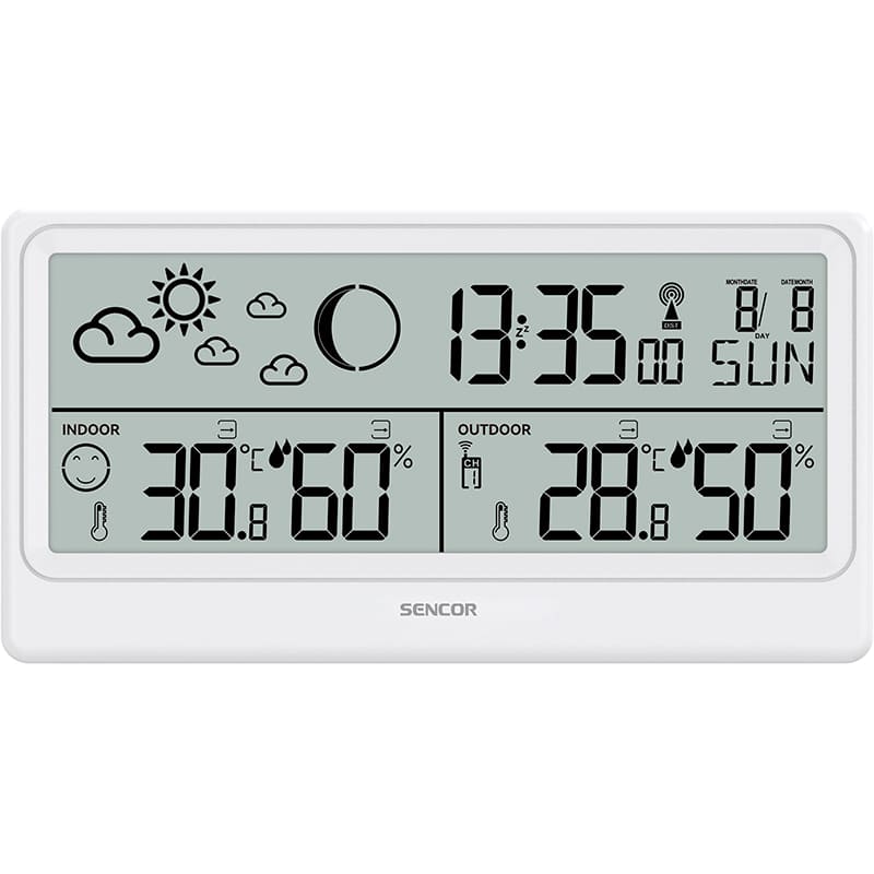 Метеостанция SENCOR SWS3600 White Тип электронный