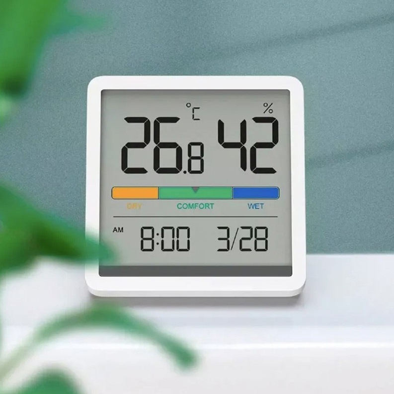 Термогигрометр MIIIW Xiaomi Temperature Humidity Clock White S210 (MW22S06) Прогноз погоды символьный