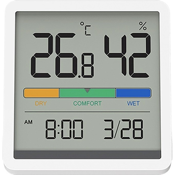 Термогигрометр MIIIW Xiaomi Temperature Humidity Clock White S210 (MW22S06)