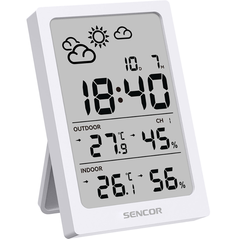Метеостанція SENCOR White (SWS2300W) Спосіб установлення настільний/настінний