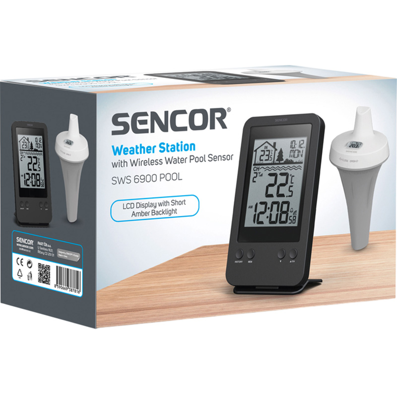 У Фокстрот Метеостанція SENCOR для басейну Black (SWS6900POOL)
