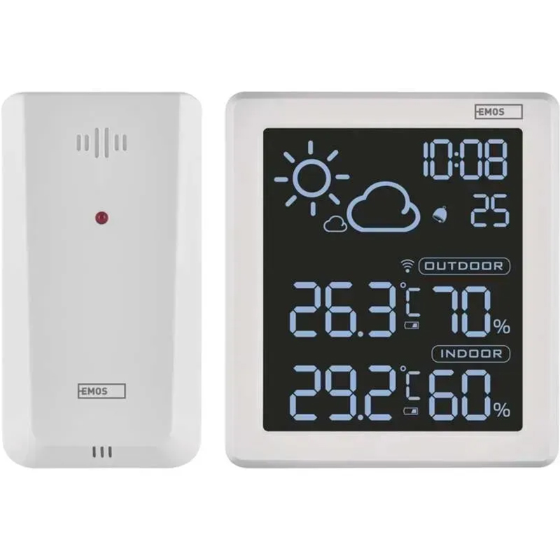Метеостанция EMOS с беспроводным датчиком (E8647W) Тип электронный