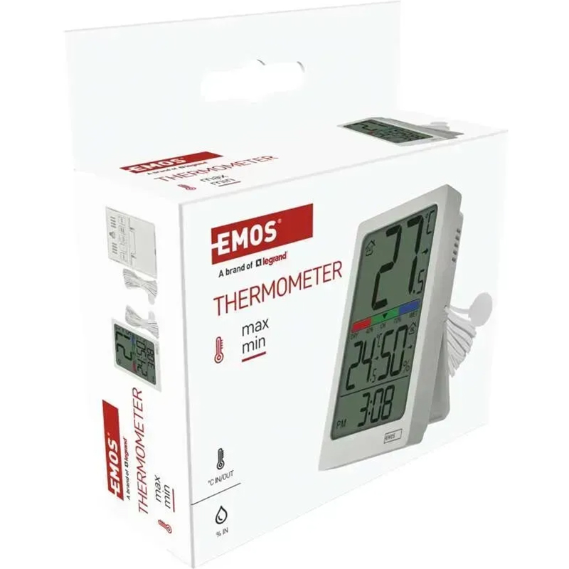 Фото 15 Термогигрометр EMOS с проводным датчиком EM (E0558P)