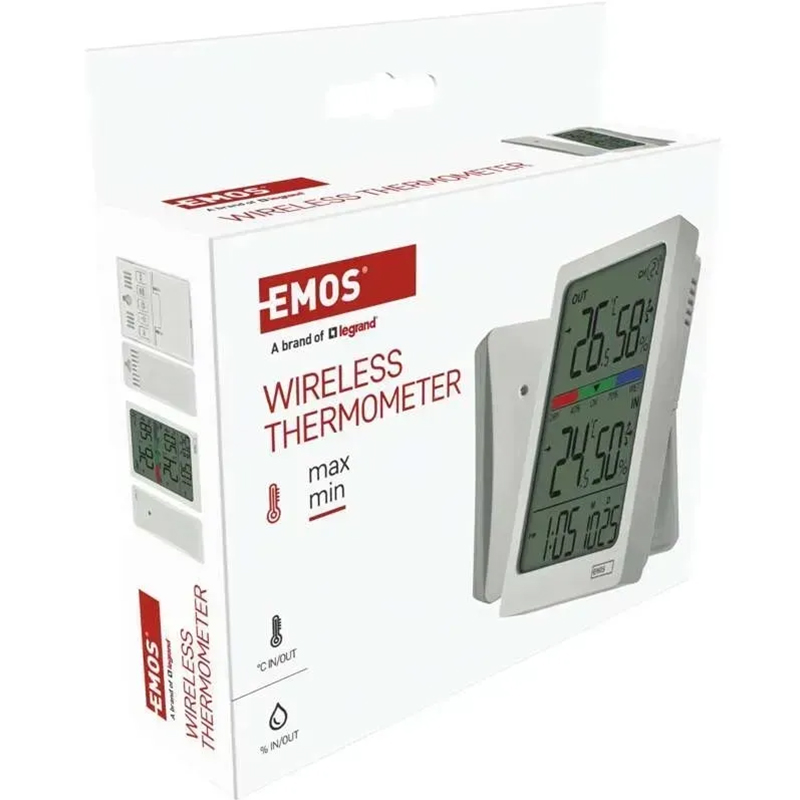 Фото 17 Термогигрометр EMOS с беспроводным датчиком (E0558W)