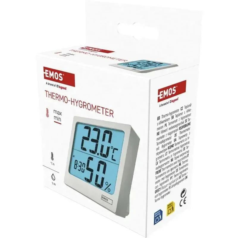 Зображення Термогігрометр EMOS цифровий (E0114N)