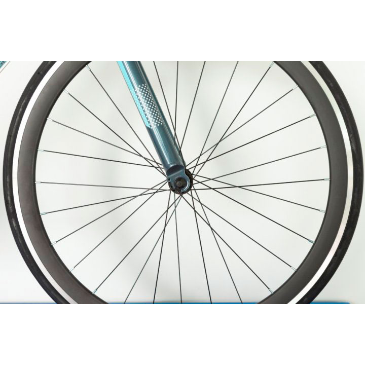 Велосипед TRINX Tempo 1.0 2021 700C 50 см Grey-Blue-White(Tempo1.0 (50)GBW) Вилка ригідна сталева 700c Trinx