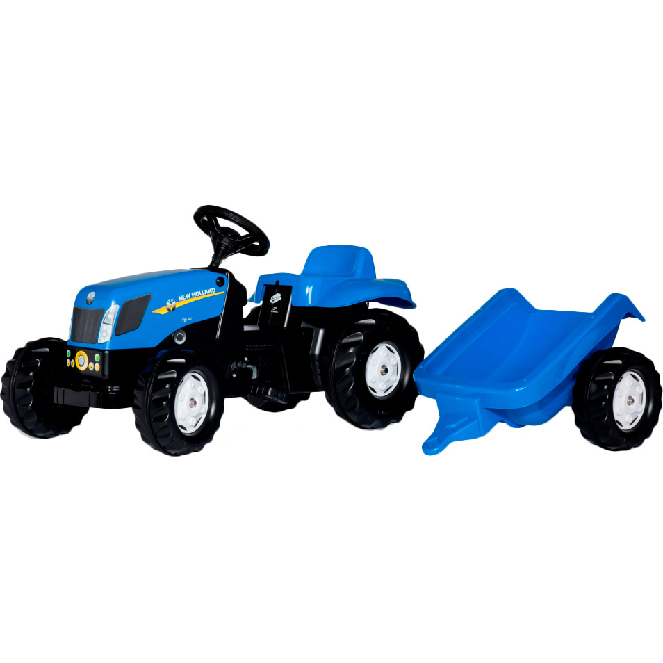 

Трактор с прицепом ROLLY TOYS rollyKid NEW HOLLAND Blue, Трактор з причіпом rollyKid NEW HOLLAND cиній