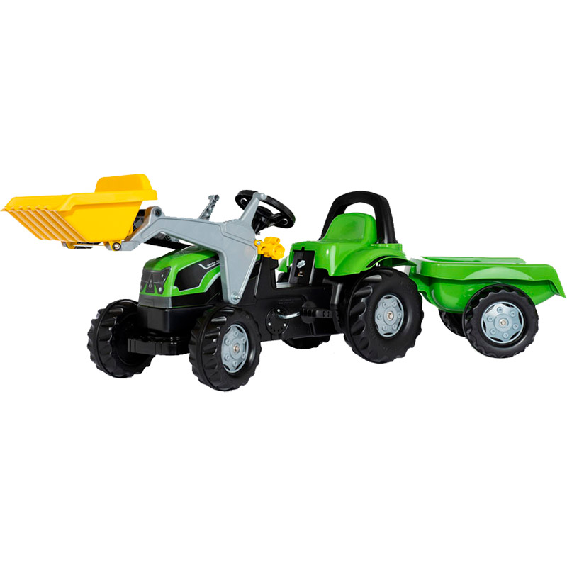 

Трактор с прицепом и ковшом Rolly Toys rollyKid Deutz-Fahr 5115 G TB Green (2312), Трактор з причіпом та ковшем Rolly Toys