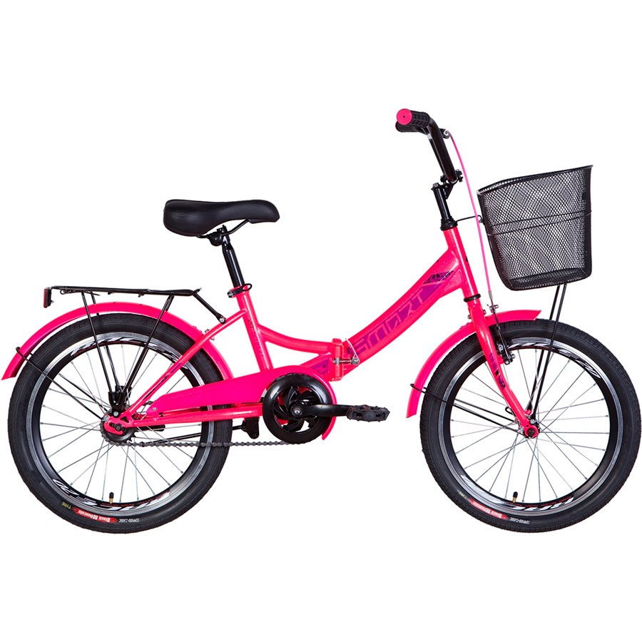 

Велосипед FORMULA SMART 20" 13" 2021 Pink (OPS-FR-20-063), 20" SMART рама-13" 2021 багажник+корзина Pink