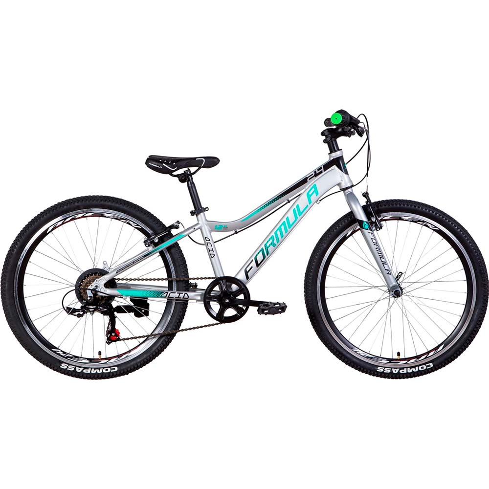 

Велосипед FORMULA 24" ACID 1.0 Vbr рама-12" 2021 Silver/Green (OPS-FR-24-286), 24" ACID 1.0 Vbr рама-12" 2021 Silver/Green