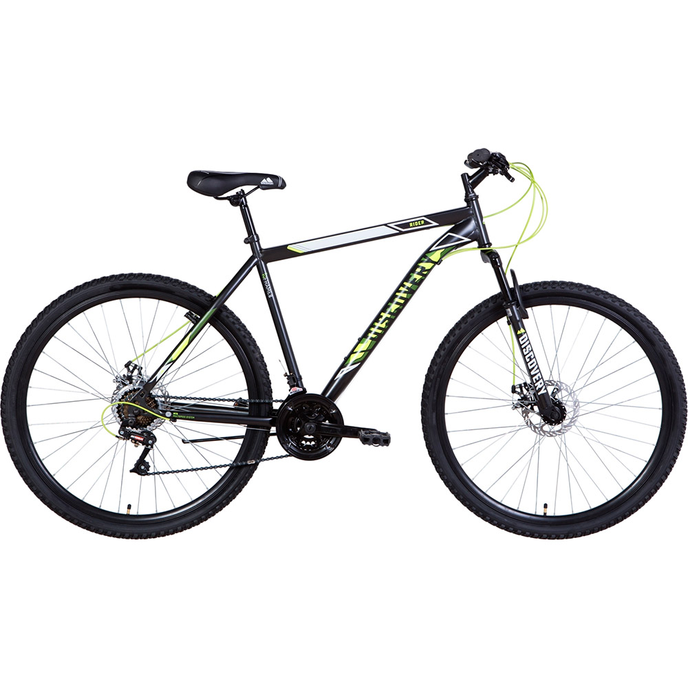 

Велосипед DISCOVERY RIDER AM DD 29" 19" 2021 Black/Yellow (OPS-DIS-29-111), 29" RIDER AM DD рама-19" 2021 Black/Yellow