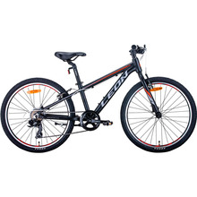 Велосипед Leon Junior 24" 12" 2021 Black Orange (OPS-LN-24-063)